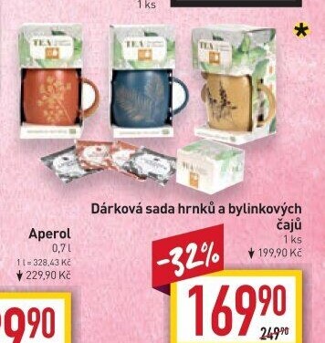Čaj bylinný s hrníčkem - dárková sada