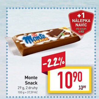 Dezert mléčný Monte Snack Zott