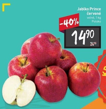 Jablka Red Prince