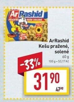 Kešu pražené Ar Rashid