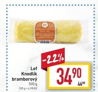 Knedlík bramborový Lef