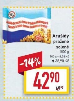 Pražené arašídy Alika