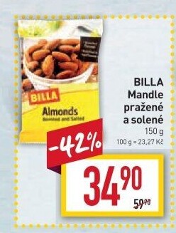 Pražené mandle Billa