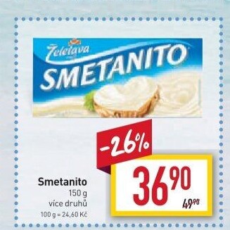 Sýr tavený Smetanito Želetava