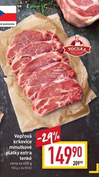 Vepřová krkovice bez kosti Vocílka