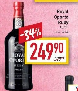 Víno červené Ruby Royal Oporto Real Companhia Velha