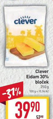 Sýr Eidam 30% Clever