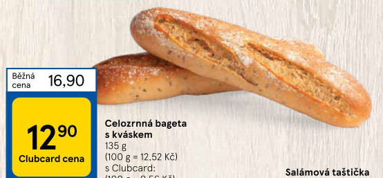 Bageta celozrnná