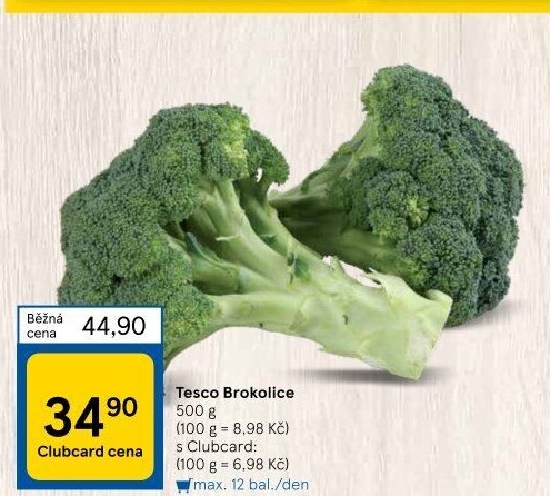 Brokolice Tesco