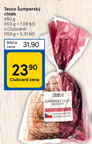 Chléb Šumperský Tesco