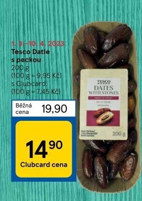 Datle bez pecky Tesco