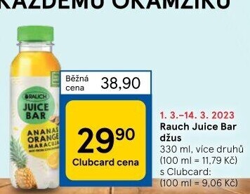Džus Rauch Juice Bar