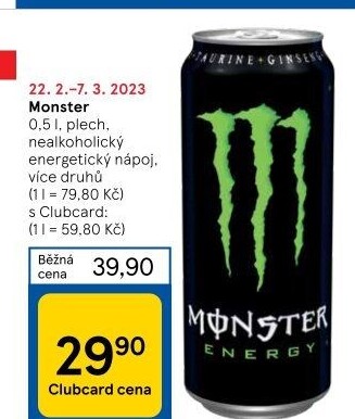 Energetický nápoj Monster Energy
