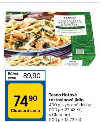 Hotová jídla Tesco