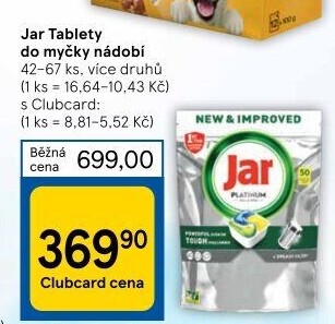 Kapsle do myčky Jar