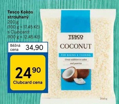 Kokos strouhaný Tesco