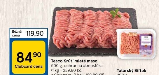 Krůtí mleté maso Tesco