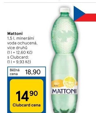 Ochucená voda Mattoni