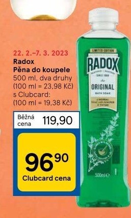 Pěna do koupele Radox