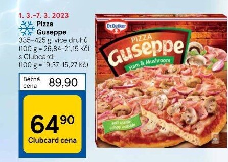 Pizza mražená Guseppe Dr. Oetker