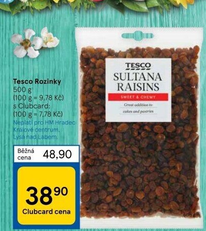 Rozinky Tesco