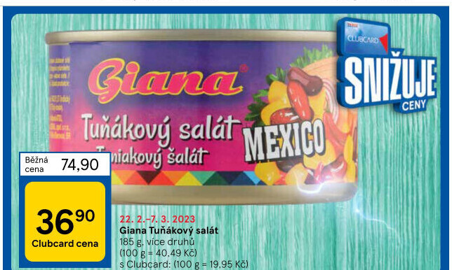 Salát s tuňákem Giana