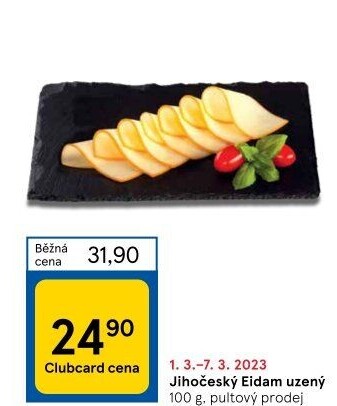 Sýr Eidam uzený 44% Jihočeský Madeta