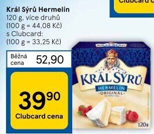 Sýr Hermelín Král sýrů