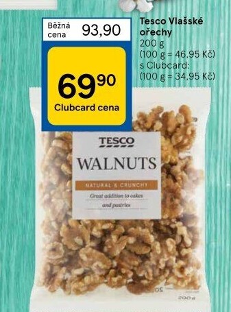 Vlašské ořechy Tesco