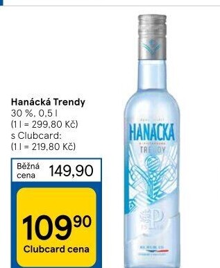 Vodka trendy Hanácká