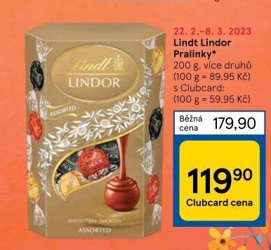 Bonboniéra Pralinky Lindor Lindt