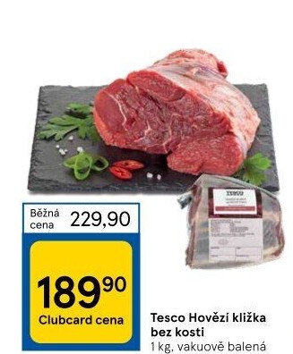 Hovězí kližka Tesco