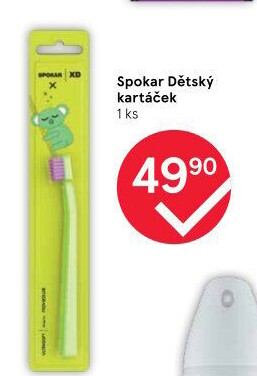 Kartáček na zuby dětský Spokar