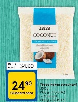 Kokos strouhaný Tesco