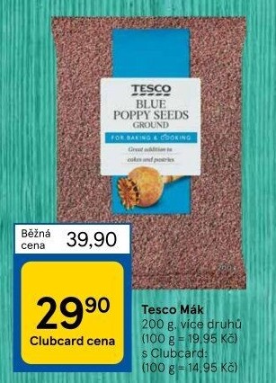 Mák modrý Tesco
