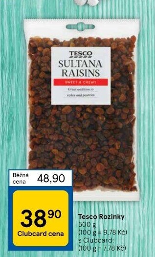 Rozinky Tesco