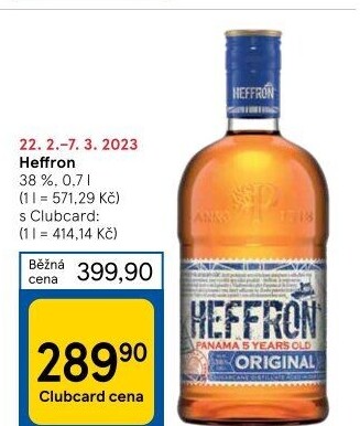 Rum 5YO Heffron Panama