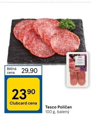 Salám Poličan Tesco