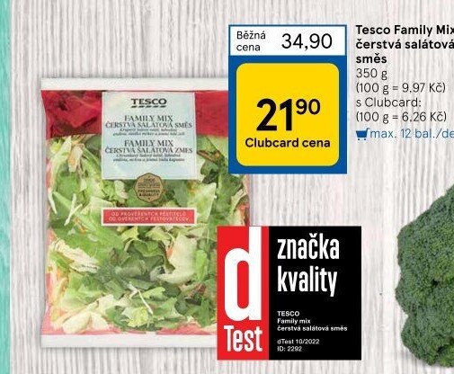 Salát Family mix Tesco