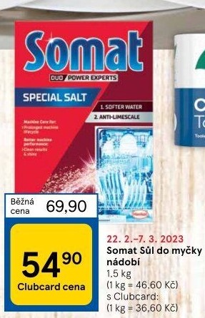 Sůl do myčky Somat