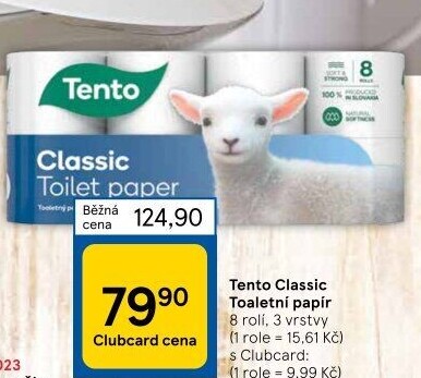 Toaletní papír 3vrstvý Tento