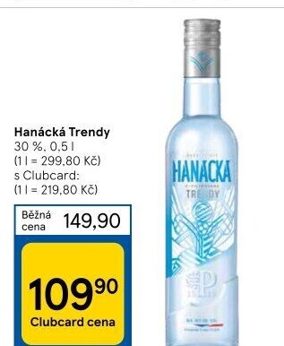 Vodka trendy Hanácká