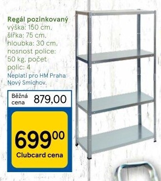 Kovový regál