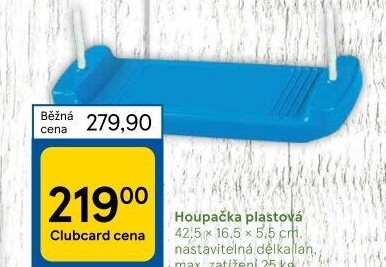 Plastová houpačka