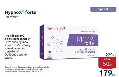 Doplněk stravy HypnoX Forte Barny'