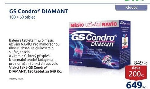 Doplněk stravy tablety Condro Diamant GS