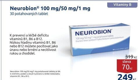 Doplněk stravy tablety Neurobion