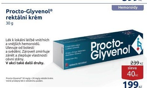 Krém na léčbu hemoroidů Procto-Glyvenol