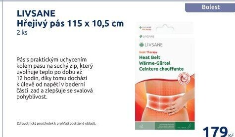 Pás hřejivý Livsane
