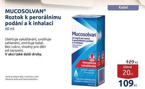 Roztok k inhalaci Mucosolvan